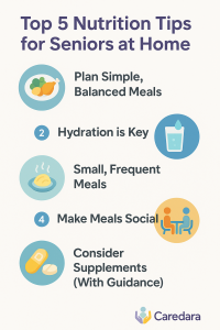 The Role of Nutrition in Healthy Aging at Home